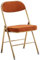 Luxuriöser Tragbarer Klappstuhl, Klappbarer Esszimmerstuhl Aus Cordstoff, Bequemer Empfangsstuhl Für Das Wohnzimmer, Indoor-Rückenstuhl Mit Kissen, Tragfähigkeit 130 Kg(Color:Red Brown*2)