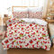 Leleyouzer Weihnachten Bettwäsche 135×200cm Kinder Weihnachts Bettbezugs Set Set Mikrofaser Bettwäsche Set mit 2 Kopfkissenbezügen 50 x 75cm(MC6)