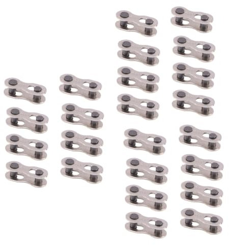 BESPORTBLE 24 Pairs Bike Chain Adapter Chain Link 8 Speed Chain Link Chain 9 Speed Chain 53 Link Bike Chain 9 Chain 10 Chain 10 Speed Chain Mountain Bike Chain 8 Chain Bicycle Chain