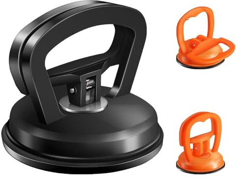 Car Dent Puller Screen Suction Cup, 3 Pack Heavy Duty Suction Cup, Powerful Car Dent Puller Kit Handle Lifter, Paintless Car Dent Puller Plunger for Car Dent, iPhone, MacBook, iPad, Tablet Computer