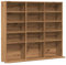 vidaXL CD-Regal Artisan-Eiche 100x23x89,5 cm Holzwerkstoff, CD-Schrank, CD-Ablage, Standregal, Regalschrank, CD-Lagerregal, Regal, Lagerregal