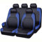 FFBHBLD Kunstleder Auto Sitzbezüge Set für Opel Corsa 2004-2009 - Auto Schonbezug für Vordersitze und Rücksitze - Autositzbezüge Komplettset kompatibel Airbag,C/Blue