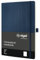 SIGEL CO340 Premium Notizbuch A4 blanko blau, Softcover, 194 nummerierte Seiten, nachhaltiges Papier, mit Inhaltsverzeichnis, Stiftschlaufe, Falttasche, Gummibandverschluss, Conceptum