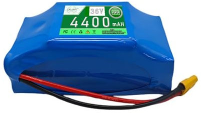 ZXLLAFT 36V 4.4Ah 6Ah 10S2P wiederaufladbarer Li-Ionen-Akku Lithium-Ionen für elektrisches Selbstausgleich Scooter Hoverboard Einrad,4.4ah