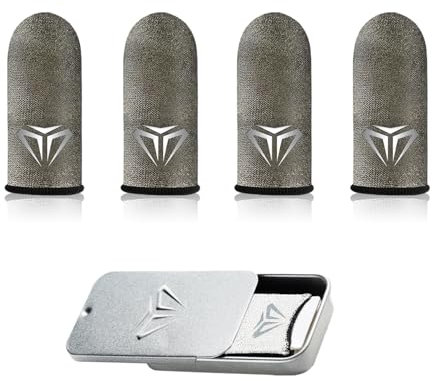 Thoquene 4 Stück Gaming Finger Sleeve, Atmungsaktiv Anti Schweiß Finger Sleeves