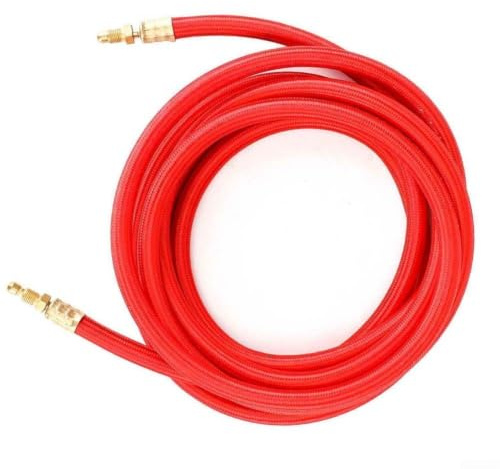 3,8 m Tig-Taschenlampen-Netzkabel mit Nylon für geflochtenen Schlauch für wassergekühlte Schweißgeräte der Serie Wp-9 und Wp-17, rotes Gummi