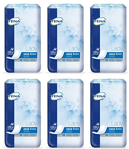 Tena Lady Extra saugfähige, anatomische und feminine, gefaltete Einlagen, 60 Stück