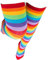 ZTcenter Chaussettes Hautes Genou à Rayures Bas Cuissardes Fille Chaussette Longue pour femme, Cosplay Party bas larges sur les Genou Mode Cuisse Chaussettes Accessoire de Costume de Fête