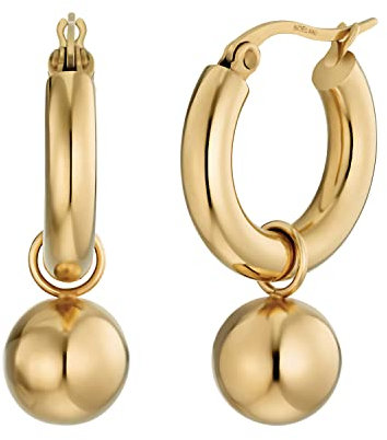NOELANI Creolen Edelstahl Damen Ohrschmuck, 3,2 cm, Silber, Kommt in Schmuck Geschenk Box, 2032613