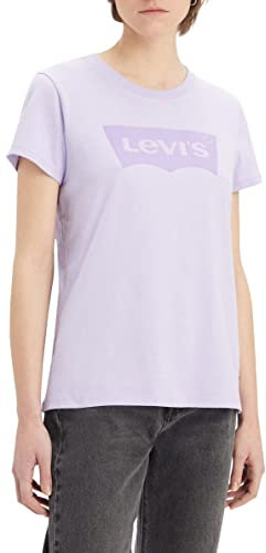 Levi's Femme The Perfect Tee T-Shirt, Batwing Purple Rose , M