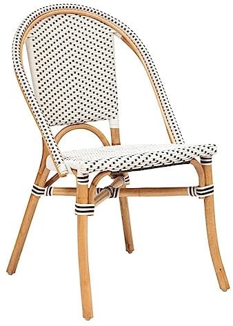 Atmosphera - Chaise Trecia en rotin 48x56cm Blanc