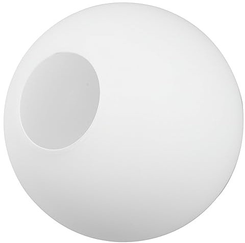 Mikikit 1 Pc Abat-jour Boule Givré Remplacements D'abat-jour En Verre Globe De Verre Blanc Remplacement Lampadaire Doré Pendentif Abat- Jour Décor Rétro Mat Blanche Protecteur Un Verre