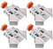 Ginobili 4Pc Carpenter Quick Positioning Clamp for Wood Panel Splicing 90 Degree Right Angle Fixing Clips Right Angle Clamps-Open Easy to Use