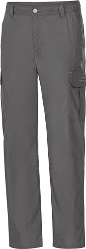 NORDCAP Herren Funktionshose, aus 4-Wege-Stretchmaterial, mit elastischem Bund & 6 praktischen Taschen, Anthrazit, Gr. 54