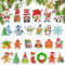 Dfuqanb 25 Piezas de Pintura de Diamantes 5D para Niños - Colgante de Navidad para Decoración de Árbol y Ventana