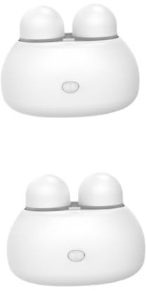 Healeved 2pcs Lens Cleaner Cute Automatic Washing Machine for Soft Lenses White Safe and for Daily Use and Travel