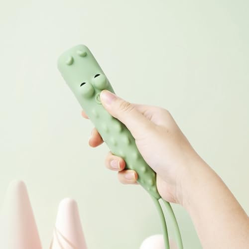 YZYOE Neue wiederaufladbare Krokodil LED Taschenlampe, Nette Tier geformte Silikon Taschenlampe, Komfortable Touch Long Press, um Helligkeit Portable Outdoor Lighting Kreatives Licht anzupassen.