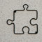 DanDiBo Designer Kleiderhaken Puzzle 20 cm Garderobe Wandhaken Haken aus Metall (Schwa