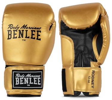 BENLEE Boxhandschuhe aus Kunstleder Rodney 10 oz, Gold/Black