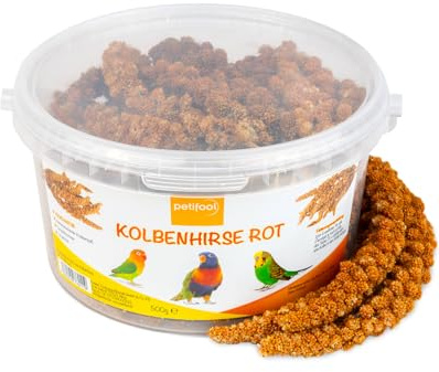 petifool 990016 Foder för Fåglar, 500 g, Röd
