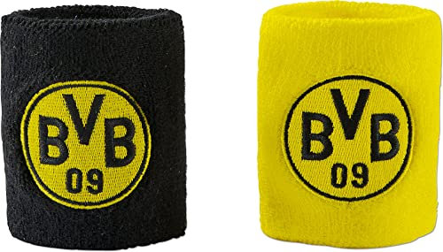 Borussia Dortmund Unisex – Erwachsene Bvb-svedbånd (2 stk.) Tuch, schwarzgelb, Einheitsgröße EU