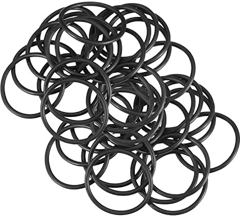 Othmro 50 Stück Nitrilkautschuk-O-Ringe, 1,5 mm Drahtdurchmesser 30 mm OD metrische Dichtung, Nitril-NBR-Gummi-Unterlegscheiben für Öl oder Luftdichtung, professionelle Sanitär, Autoreparatur