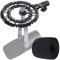 MV7 Shock Mount with Pop Filter, Alloy Shockmount with Foam Windscreen Matching Mic Boom Arm Stand Compatible with Shure MV7 Mic by YOUSHARES