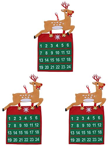 3st Kalender Zum Aufhängen An Der Wand Adventskalender 2019 Weihnachtswand-adventskalender Adventskalender Aus Stoff Weihnachts-Countdown-Kalender 3D Weihnachtsbaum Schmücken