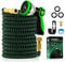 Yofidra Flexibler Gartenschlauch 7,5m, Strapazierfähiger 3 lagiger Latex Wasserschlauch 3/4 Zoll und 1/2 Zoll Metallanschlüsse, 3450D-Gewebe, knickfrei, Garden Hose Schlauch mit 10-Funktions-Spray
