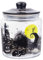 Silver Buffalo Disney Tim Burton Nightmare Before Christmas Moon Hill Friedhofsszene Jack Skellington und Sally Glas Kekssnack Süßigkeitendose mit Deckel (klein)