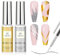 YSUVIN Vernis Gel UV Semi Permanent, 2 Couleurs Argent et Or Liner Gel Nail Art Tirez Ligne Stylo Drawing Vernis à Ongles Pour La Peinture Au Trait French Manucure Nail Art Salon, Longue Durée, 8ML