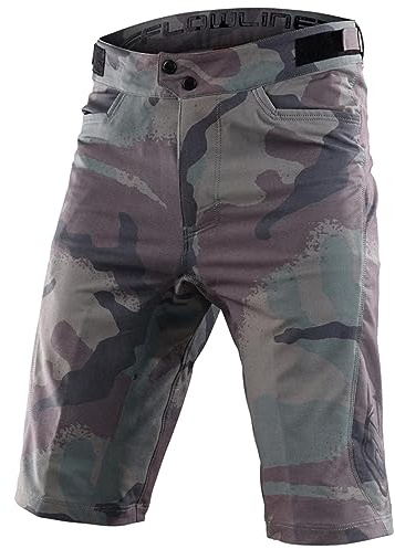 TROY LEE DESIGNS Herren Flowline Short Camo Woodland 30 Elektrowerkzeuge, Mehrfarbig/Ocean Tides, 76 cm
