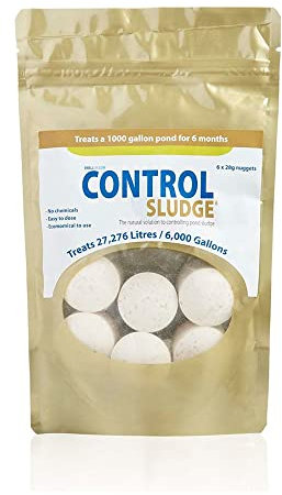 Swell UK Control Pond Sludge Remover and Pond Cleaner Blanket Weed Treatment Green Water Pond Water Control - Pack of 2 (Control Sludge Single Pack)