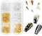 Mini Rivets en Métal Punk Nail Charms Or Argent Strass Ongles Charme Cônes Pointes Bijoux Ongles Strass Nail Art Goujons Pierres À Ongles Alliage Nail Charms Strass Accessoires De Conception D'ongles