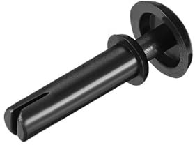 PULaif Rivets en Plastique, 100 pièces Rivets à Clips poussoirs 3 mm x 10 mm Attaches en Nylon for Panneau de Circuit imprimé Noir