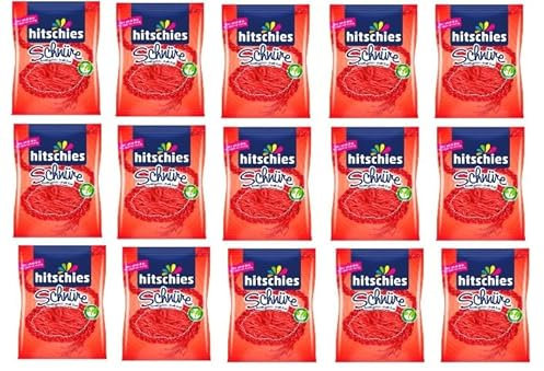 15 Beutel a 125g Hitschies Erdbeer Schnüre + Space Riegel 45g Gratis von Onlineshop Bormann Hitschler