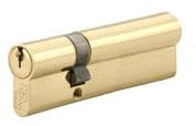 FTH - Cylindre de serrure double entrée 5G, 30x65mm, cylindre et clés en laiton, 3 clés crantées