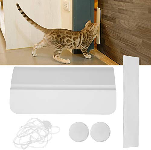 Pets Automotive Door Opener, Plastic Safe Pet Anti Door Closing Device, Cat Private Handle Pet Door Reliable Simple Installation Pet Private Access Door for Cats Dogs