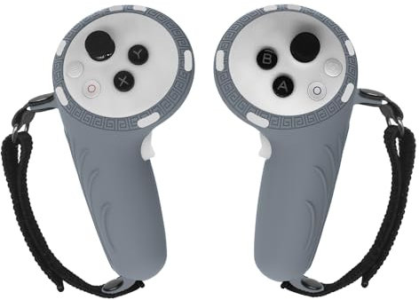 BeisDirect Funda de silicona para Pico 4 Ultra Controller Grips, funda protectora de silicona con correa compatible con accesorios Pico4 Ultra (gris)