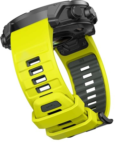OVERSTEP Armband für Garmin Fenix 8 51mm/Fenix 7X/Fenix 7X Pro/Fenix 6X/Fenix 6X Pro/Fenix 5X/Fenix 3/3 HR, Silikon QuickFit 26mm Armband