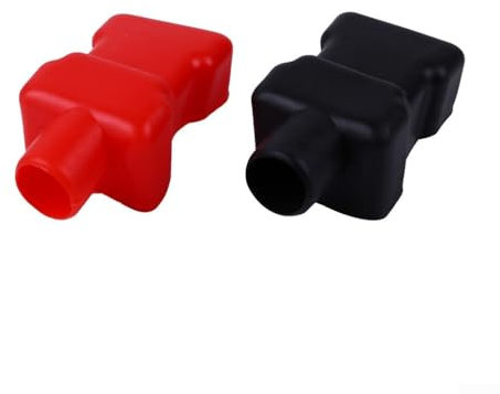 2 Pack of Rubber Battery Terminal Covers Insulating Protection for Cars and Trucks