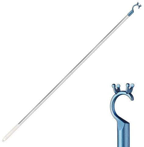 Dachfenster Stange zum Öffnen mit Stockhaken - Dachfenster Öffner Stange Stab mit Haken, Fensteröffner Verlängerung Stock mit Haken Fenster, Fenstergriff Verlängerung mit Stockhaken zum Ziehen (Blau)