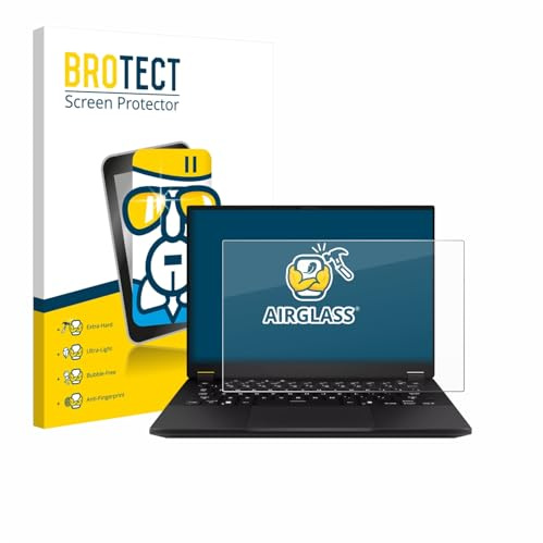BROTECT Schutzglas für ASUS TUF Gaming A14 Schutzfolie Panzer Folie Glas Displayschutz Made in Germany [Kratzfest 9H, Anti-Fingerprint,Transparent]