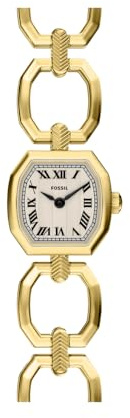 Fossil Harlow Damen 20MM Goldfarbene Edelstahl-Uhr, ES5483