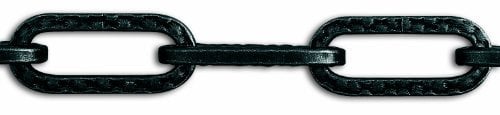 Chapuis, Kronleuchterkette, dekorativer Draht, gehämmerter Stahl, schwarz, Arbeitslast 8 kg, Durchmesser 2 mm, Mini-Spule 10 m, Lustrerie, gedrehter Draht für einen dekorativen Look, dekorativ,