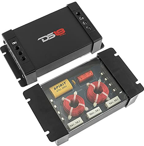 DS18 PRO-CFX 2-Wege-Autoradio-Passiv-Frequenzweiche, ideal für Hochtöner und Mitteltöner – Leistung bis zu 300 Watt (2 Stück)