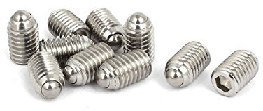 sourcing map 10 Stück M8x12mm 304 Edelstahl Feder Sechskantschraube Kugel Roden Schrauben de