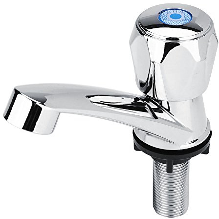 Basin Taps-Single Cold Faucet Water Tap Bathroom Basin Kitchen Sink Taps Lever Basin Taps for Home Bathroom Washbasin Kitchen Basin (Diamond G1/2)