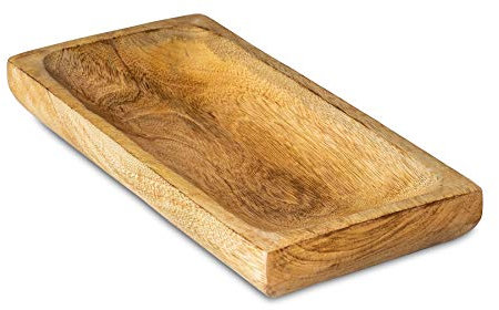 levandeo Tablett Holzschale Mango 31x15 cm Tischdeko Obstschale Dekoschale Holz Natur