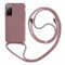 2ndSpring Handykette Schutzhülle kompatibel mit Samsung Galaxy S20 FE /S20 Fan Edition/S20 Lite Handyhülle mit Band,Halsband Lanyard Silikonhülle,Soft Silikon Rose Gold